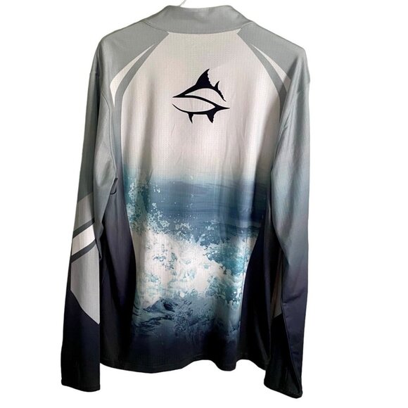 Loco Skailz Iceland Quarter Zip Long Sleeve Top Men's Large NEW - Picture 4 of 8